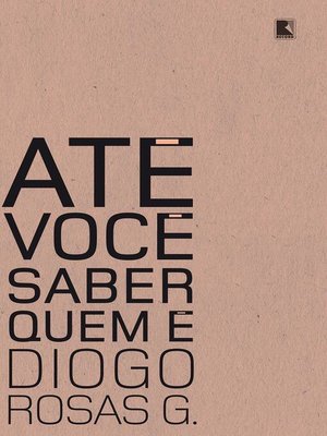 cover image of Até você saber quem é